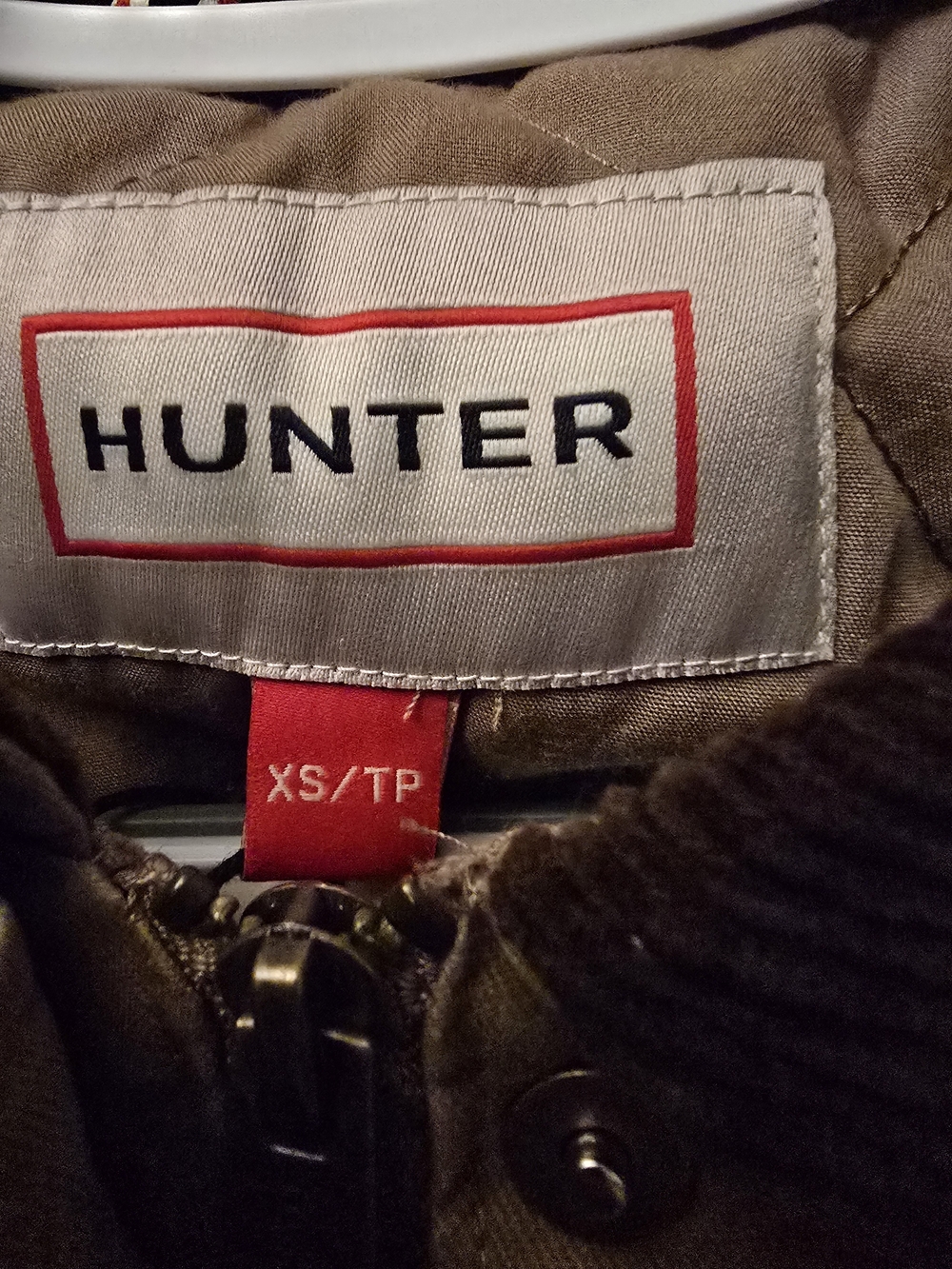 Hunter Tan Jacket with Brown Corduroy Collar Size Xs NWT - Picture 6 of 9